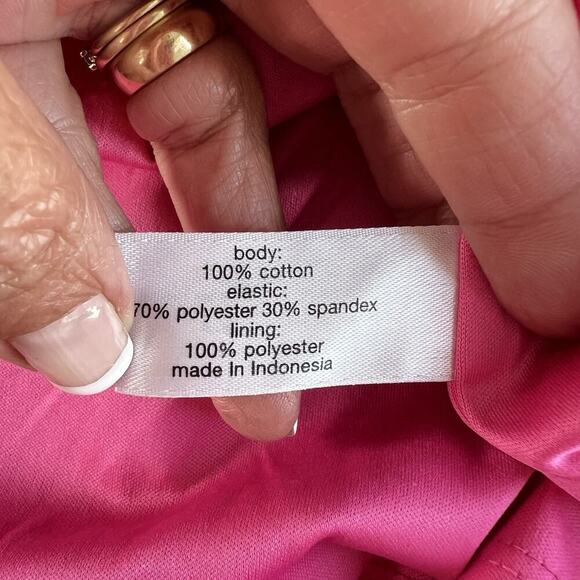 LANE BRYANT Gingham Sleeveless Flounce Hem Seersucker Midi Dress 18 Pink Pockets - Picture 9 of 15